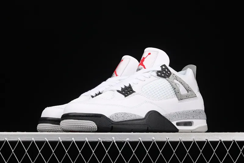 All categories Air Jordan Jordan series basketball shoes Air Jordan 4 pure original Air Jordan 4 White Cement AJ4 Joe 4 white cement white gray 840606-192